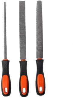 3 Stks/set Hout Rasp Staal Bestand Carving Platte Ronde Halfronde Vorm Metalen Bestand Houtbewerking Craft Handvat Tool C7AD
