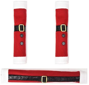 3 Stks/set Kerst Koelkast Deurklink Handschoenen Huishoudelijke Decoratieve Ornamenten