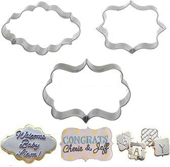 3 Stks/set Keuken Bakvormen Gereedschap Creatieve Rvs Cookie Cutter Cake Biscuit Bakvorm Cake Decorating Kitchen Tools