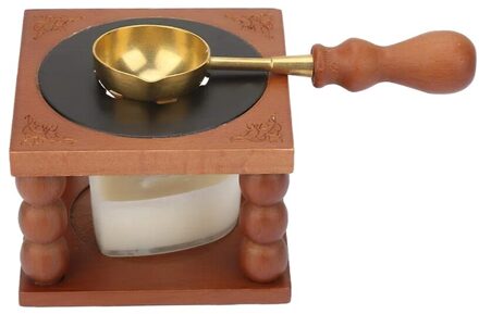 3 Stks/set Lakzegel Smelten Craft Supplies Retro Wax Warmer Kit Oven Met Lepel Voor Afdichting Stempel Kaars Maken Wax smelten Kit