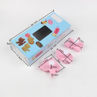3 Stks/set Leuke Kat Cookie Mallen Fondant Cutter Biscuit Cutter Cake Gebak Mold Decoratie Keuken Diy Bakken Levert