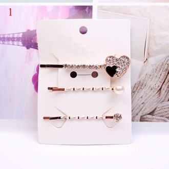 3 Stks/set Mode Parel Metalen Vrouwen Haar Clip Bobby Pin Barrette Haarspeld Haar Accessoires Beauty Styling Gereedschap 1