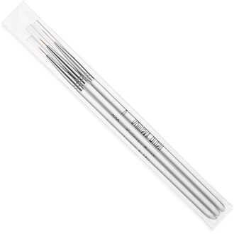 3 Stks/set Nail Art Tekening Pen Liner Schilderij Pen Professionele Nail Salon Puntjes Tool Nail Ontwerpen Makeup Tools