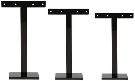 3 Stks/set Oorbellen Plank Mode Stand Houder Sieraden Display Rack Acryl Ear Stud Showcase Professionele Organizer Lamp Boom