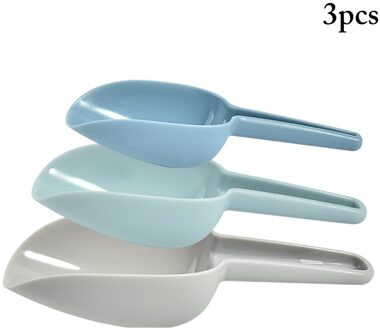 3 Stks/set Plastic Keuken Scoop Set Ice Scoop Voedsel Scoop Voor Meel Suiker Keuken Werktuigen Willekeurige Kleur