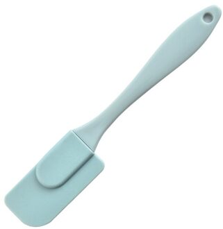 3 Stks/set Siliconen Kookgerei Spatel Barbeque Bbq Borstel Hittebestendige Cake Schraper Multifunctionele Bakken Tools blauw klein Scraper