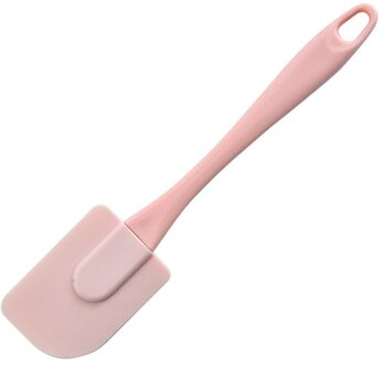 3 Stks/set Siliconen Kookgerei Spatel Barbeque Bbq Borstel Hittebestendige Cake Schraper Multifunctionele Bakken Tools roze groot Scraper