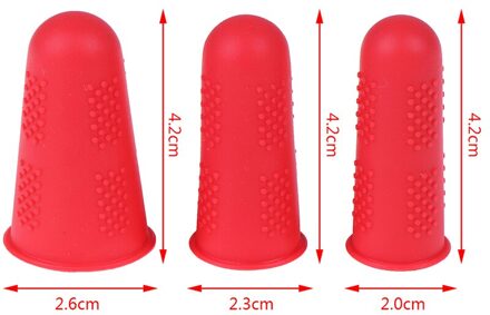 3 Stks/set Siliconen Vinger Beschermer Mouw Cover Anti-Cut Hittebestendige Anti-Slip Vingers Cover Voor Koken Keuken gereedschap 2