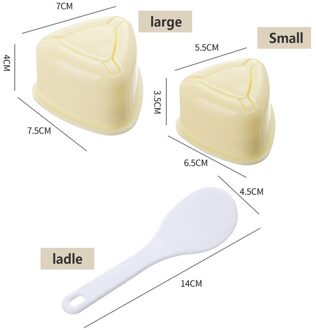 3 Stks/set Sushi Maker Mold Japanse Onigiri Rijst Bal Voedsel Druk Driehoekige Diy Sushi Making Machine Keuken Bento Accessoires