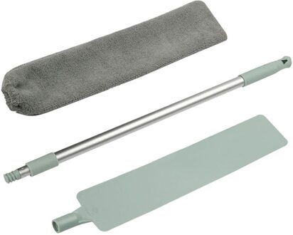 3 Stks/set Telescopische Dust Remover Brush Thuis Kabinet Plafond Venster Lange Stofdoek Stof Verwijderbare Vegen Borstel Schoonmaak Tool Brush hoofd reeks