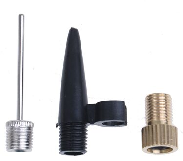 3 Stks/set Valve Adapter Inflator Kits Voor Air Frame Pomp Naalden Adapter Fietsen Tire Sport Bal Luchtpomp Inflatie Naald adapter