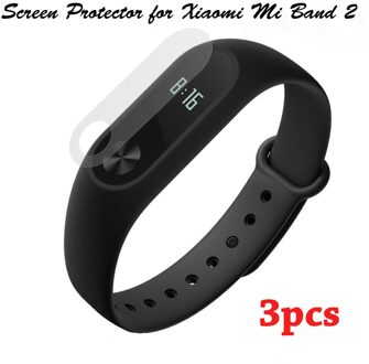 3 stks/set Voor Xiao mi mi band 2 Ultra dunne Anti-Kras screen Protector Voor Mi Band 2 beschermende film voor mi band 2 smart Accessoire