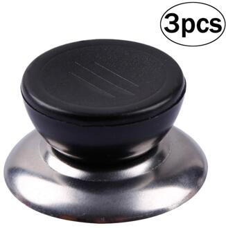 3 stks Universal Keuken Kookgerei Vervanging Gebruiksvoorwerp Pot Pan Deksel Cover Circulaire Holding Knop Schroef Handvat