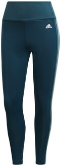 3-Stripes 7/8 Tight Dames  Sportlegging - Maat XS  - Vrouwen - Donker blauw/Groen