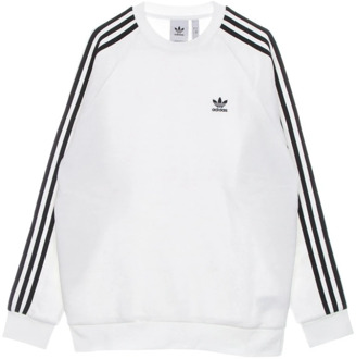 3-Stripes Crew Sweater Heren wit - zwart - XL