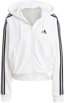 3 Stripes French Terry Hoodie Adidas , White , Dames - Xl,L,S