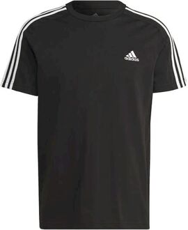 3 Stripes Single Jersey T-shirt Heren zwart - XXL