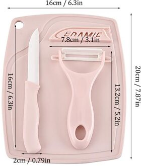 3 Stuk Groenten En Fruit Schillers Raspen Voor Kitchenfruit En Groente Peele Multi-Functionele Meloen Schaafmachine Keuken Schaar roze