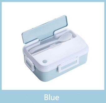 3 stuk Set Lunchbox Lekvrij Draagbare magnetron Voedsel Container Kantoor School Reizen Wandelen Kid Gezondheid Materiaal Bento doos blauw