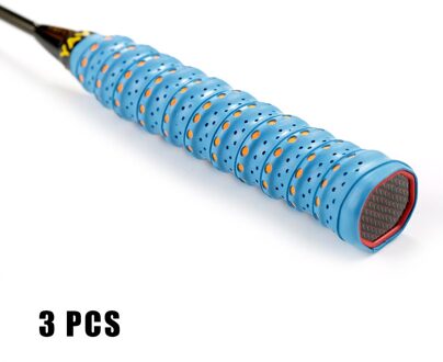 3 Stuks Antislip Overgrip Badminton Grip Zweetband Tape Wikkelingen Voor Hengel Rw blauw
