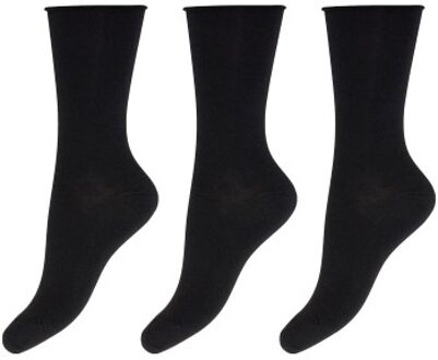3 stuks Bamboo Socks * Actie * Zwart,Wit - Strl 37/41