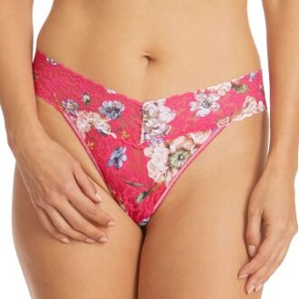 3 stuks Beverly Original Rise Thong * Actie * Versch.kleure/Patroon,Blauw,Rood,Roze,Zwart - One Size