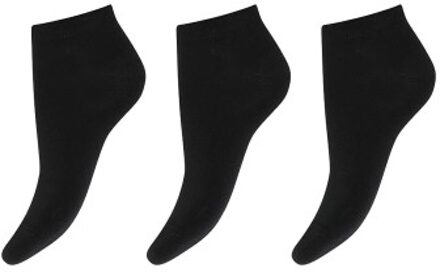 3 stuks Cotton Sneaker Socks * Actie * Zwart,Wit - Strl 37/41