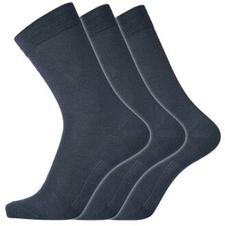 3 stuks Cotton Socks Zwart,Grijs,Blauw - Maat 40/45,Maat 45/48