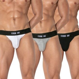 3 stuks Essential Jockstrap * Actie * Versch.kleure/Patroon - Small,Medium,Large,X-Large,XX-Large