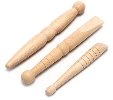 3 Stuks Houten Massage Stok Voet Body Voetreflexologie Massager Verlichten Spierpijn Ontspannen Tool
