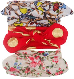 3 Stuks Kids Bloemen Hoofdband Haar Meisjes Kindje Strik Accessoires Haarband Setfashionable Baby Mooie Headress Voor Fotoshoots