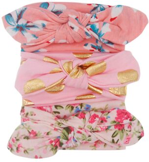 3 Stuks Kids Bloemen Hoofdband Haar Meisjes Kindje Strik Accessoires Haarband Setfashionable Baby Mooie Headress Voor Fotoshoots