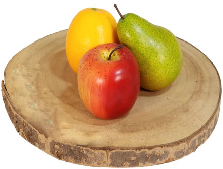 3 stuks Kunstfruit appel peer sinaasappel