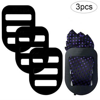 3 STUKS mannen Pak Zakdoek Vaste Clip Board Zakdoek Ondersteuning Board Bevestigingsplaat Pak Accessoires