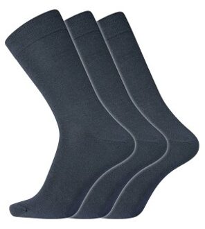 3 stuks No Elastic Twin Socks Beige,Zwart,Grijs,Blauw - Maat 40/45,Maat 45/48