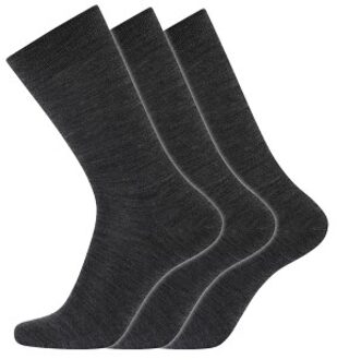 3 stuks Organic Wool Sock Zwart,Versch.kleure/Patroon,Blauw,Grijs - Maat 40/45,Maat 45/48