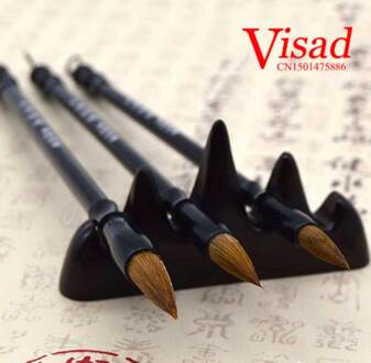 3 stuks/pak bruin Chinese Kalligrafie Borstels Pen met Wezel Haar art supplies Schrijven Borstel kunstenaar aquarel penselen