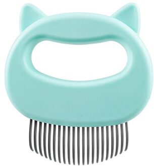 3 Stuks Pet Shell Kam Kat Massage Kam, ontharing Verlies Schoonmaken Kam Voor Verwijderen Katten Met Korte Of Lange Haar 3stk groen