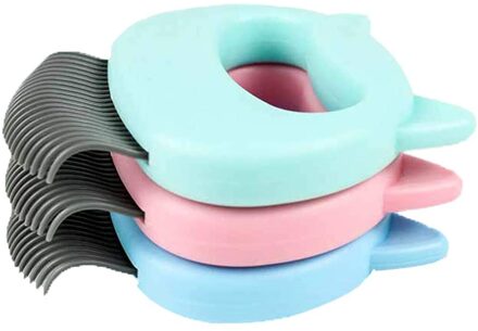 3 Stuks Pet Shell Kam Kat Massage Kam, ontharing Verlies Schoonmaken Kam Voor Verwijderen Katten Met Korte Of Lange Haar wit