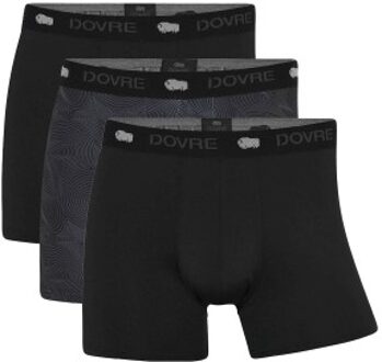 3 stuks Recycled Polyester Boxers Blauw,Versch.kleure/Patroon,Rood,Zwart,Grijs - Small,Medium,Large,X-Large,XX-Large