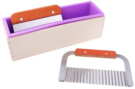 3 Stuks/set Rechthoek Cavity Silicone Zeep Mold Loaf Mould Met Zeep Cake Aardappel Groente Cutter Voor Zeep Maken