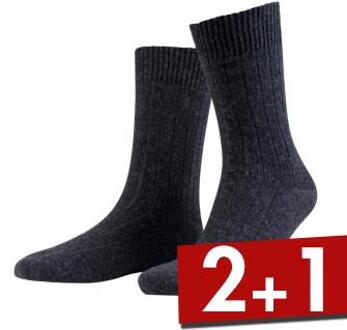 3 stuks Supreme Wool Sock * Actie * Grijs,Bruin,Blauw - Maat 39/42,Maat 43/46,Maat 47/50