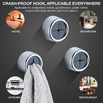 3 Stuks Zelfklevende Handdoek Houder Wall Mount Wassen Doek Haak Houder Badkamer Opbergrek Handdoek Hanger Holder Badkamer Rack