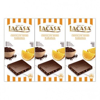 3 tablets black Chocolate with orange · 100g.
