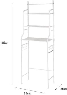 3 Tier Badkamer Opbergrek Massief Anti-Roest Antislip Wc Opslag Rack Wasserette Wasmachine Ruimte Saver opbergrek Hwc