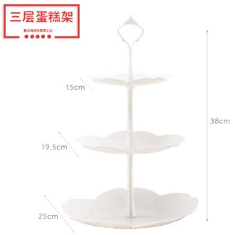 3 Tier Cake Stand Dessert Cup Cake Beugel Afternoon Tea Bruiloft Platen Party Servies Decoratie Tool Drie Layer Cake Rack