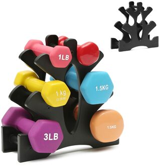 3-Tier Dumbbell Opbergrek Gewicht Lifting Stand Beugel Voor Home Gym Multi-layer Hand Held Halter oefening Accessoires