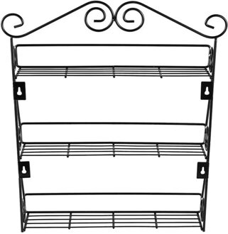 3 Tier Iron Kruidenrek Organizer Keuken Staande Kruiden Fles Plank Spice Voor Groente Fruit Voedsel Opslag Rek