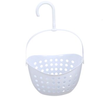 3 Tier Plastic Mand Douche Caddy Opknoping Rack Tidy Plank Organiser Opslag, Wit