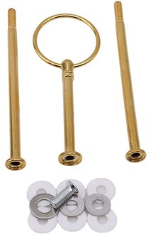 3 Tier Taart Fruitschaal Stand Handvat Fitting Tool Taart Plaat Stand Hardware Staaf Plaat Stand Cake Decorating Gereedschap goud